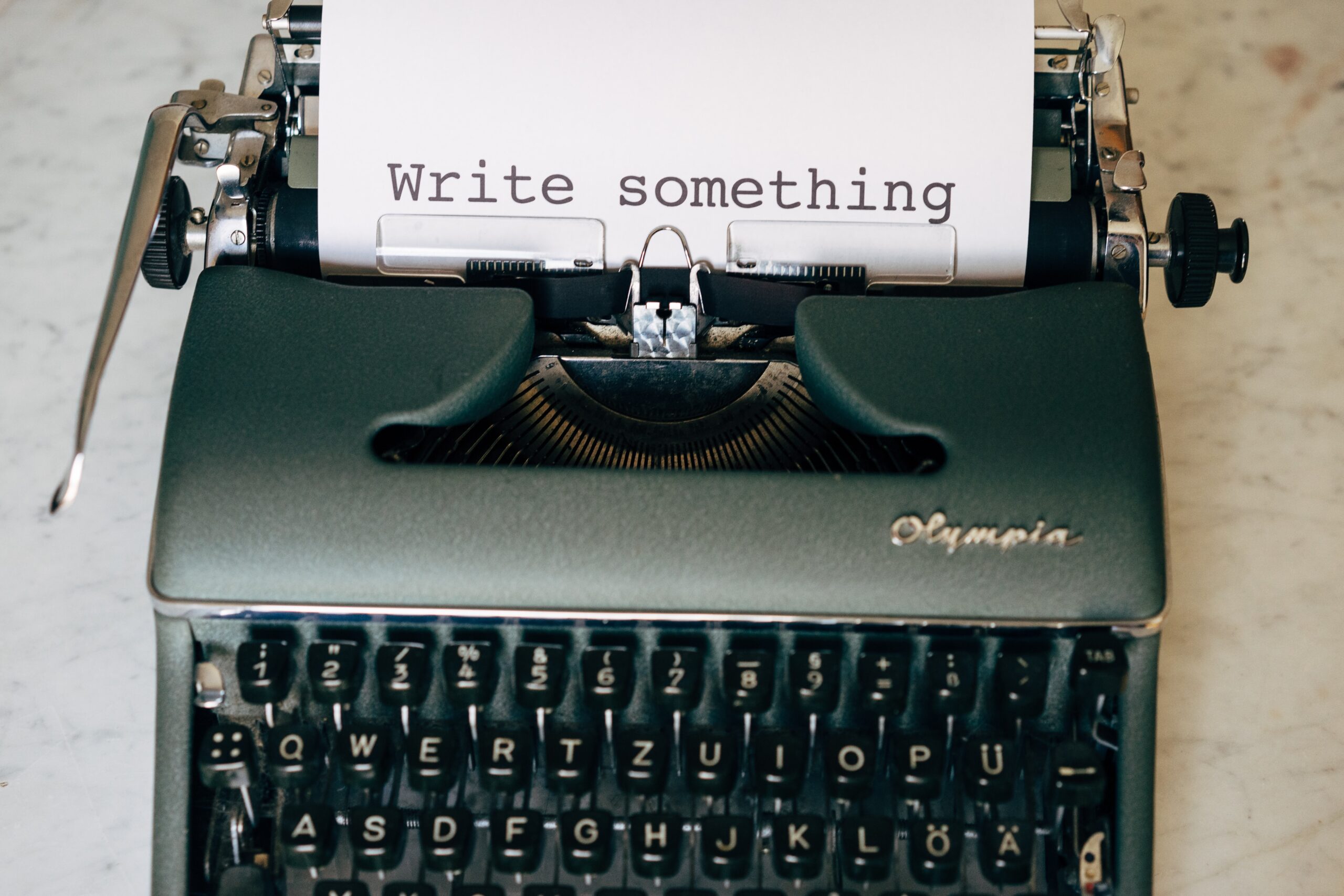 Write something