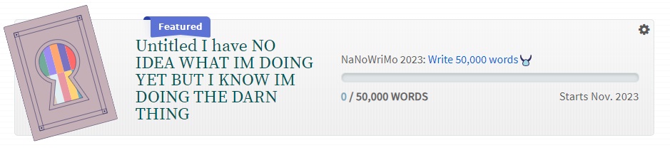 NaNoWriMo project addition